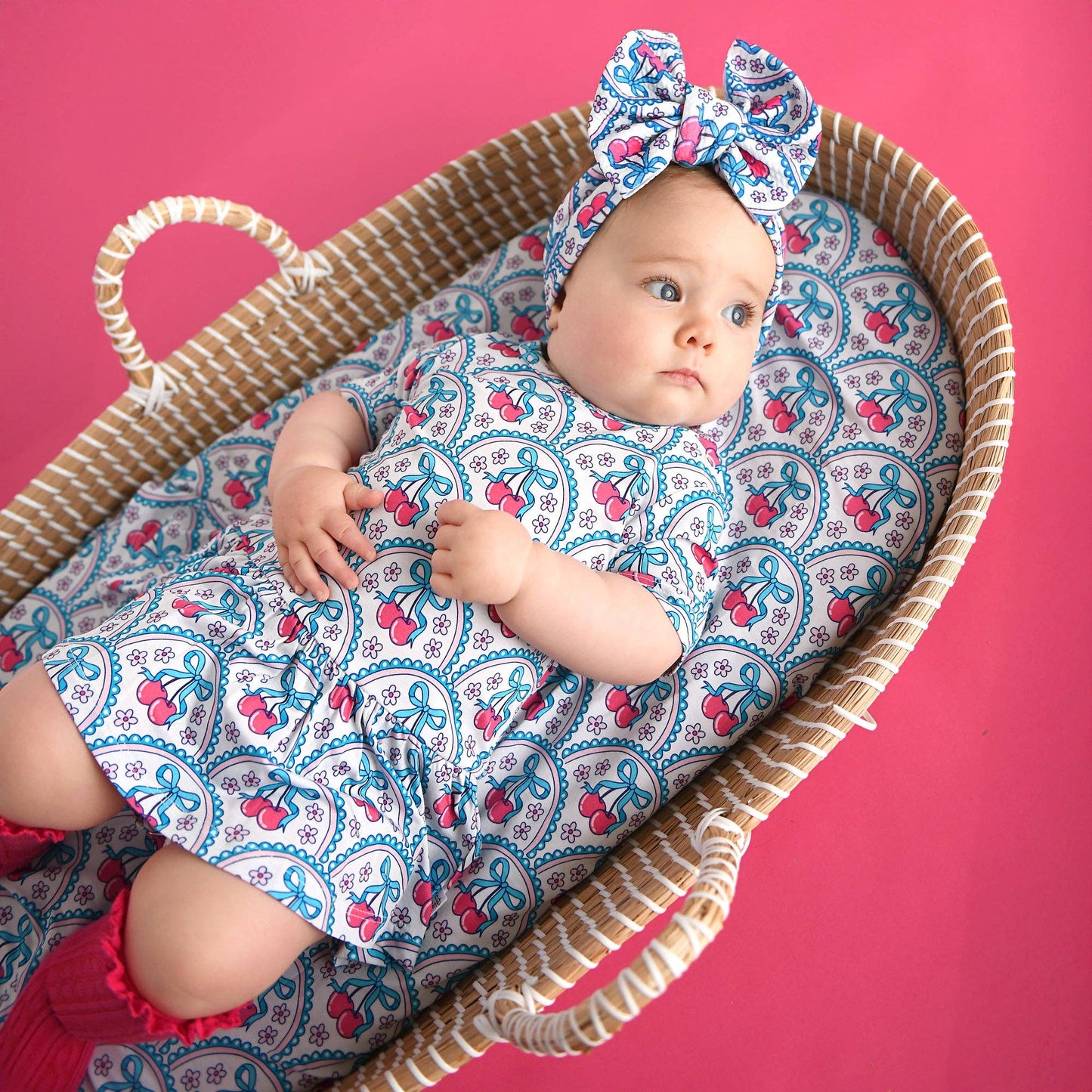 Cherry HEADWRAP Baby Toddler Cherry Hair Accessories