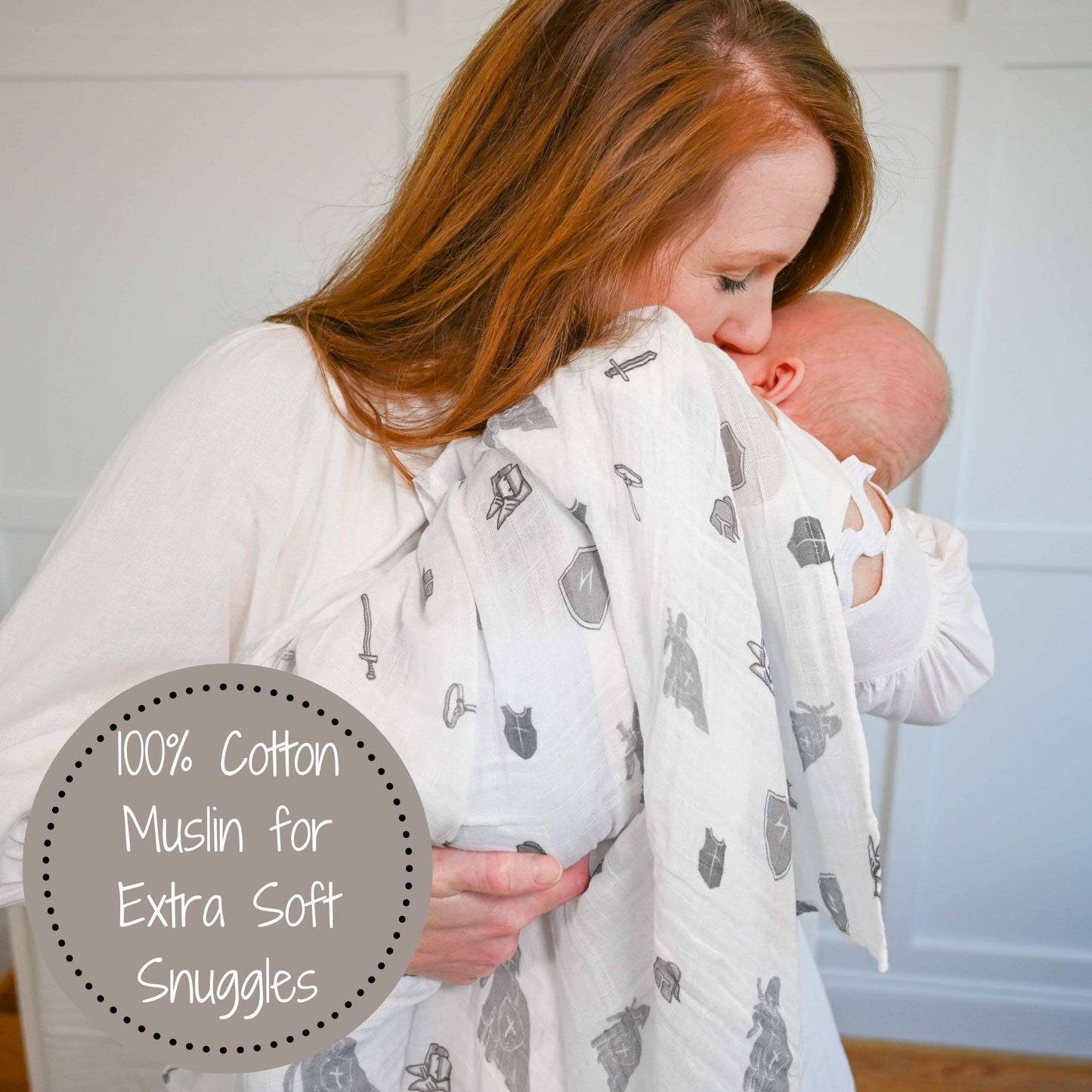Armor of God Baby Muslin Swaddle Blanket