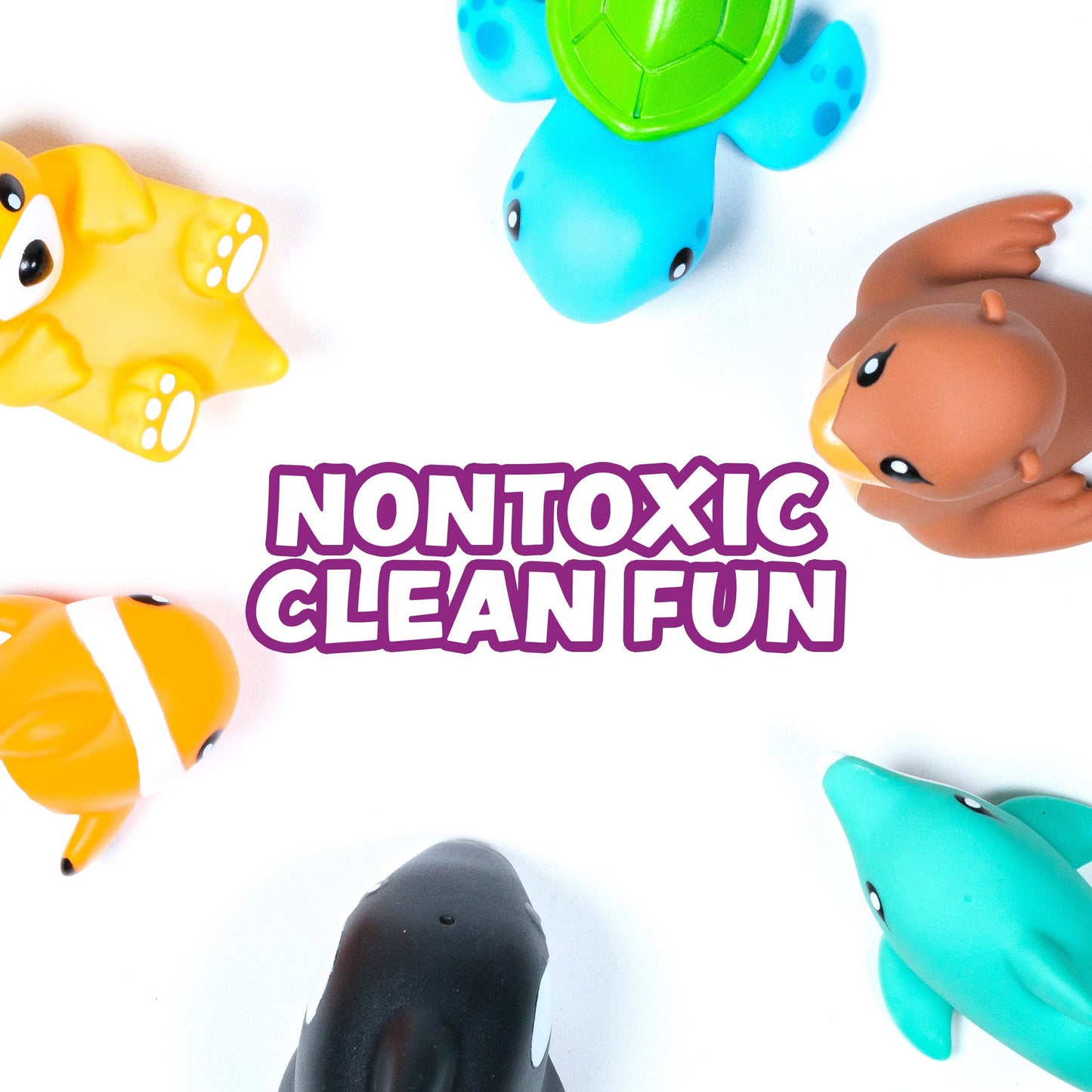 Tub Works® Marine™ Mold Free Bath Toys, 6 Pack