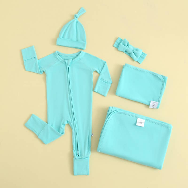 Tranquil Turquoise Beanie Hat I NICU Friendly I Preemie & Up