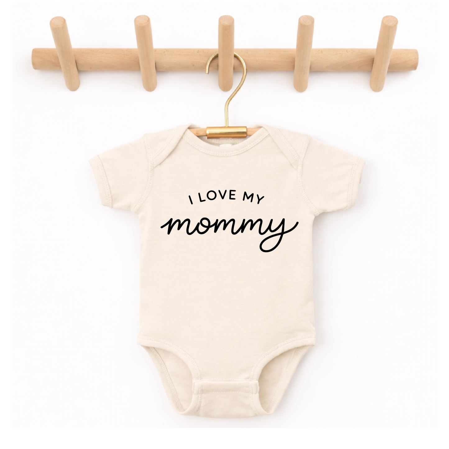 I Love My Mommy Baby Onesie, First Mother's Day Gift