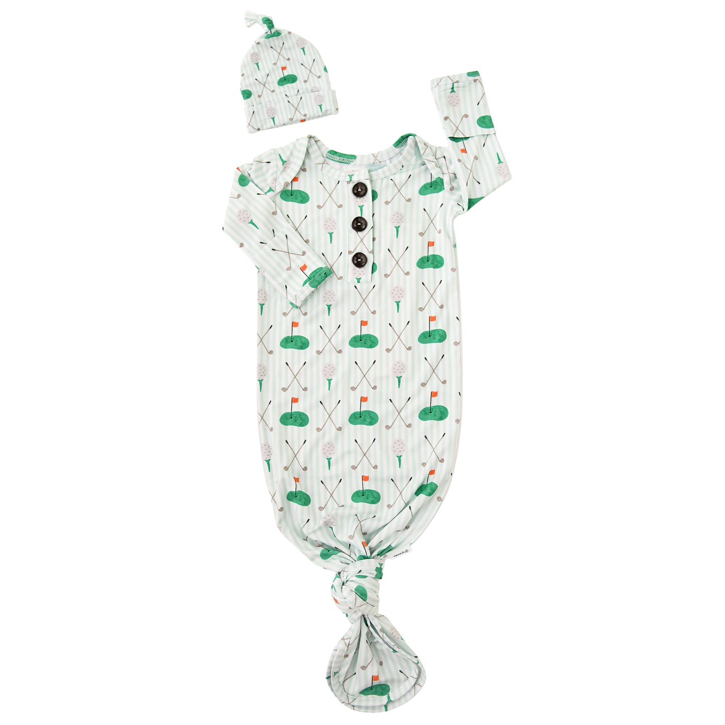 Scottie Golf GOWN Bamboo Golf Baby Newborn Coming Home Outfi