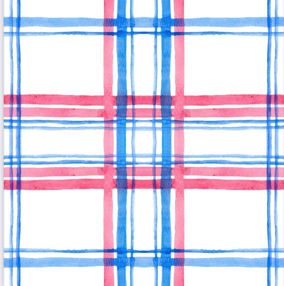 Blue/Red Plaid Two Piece Pajama Pants Set