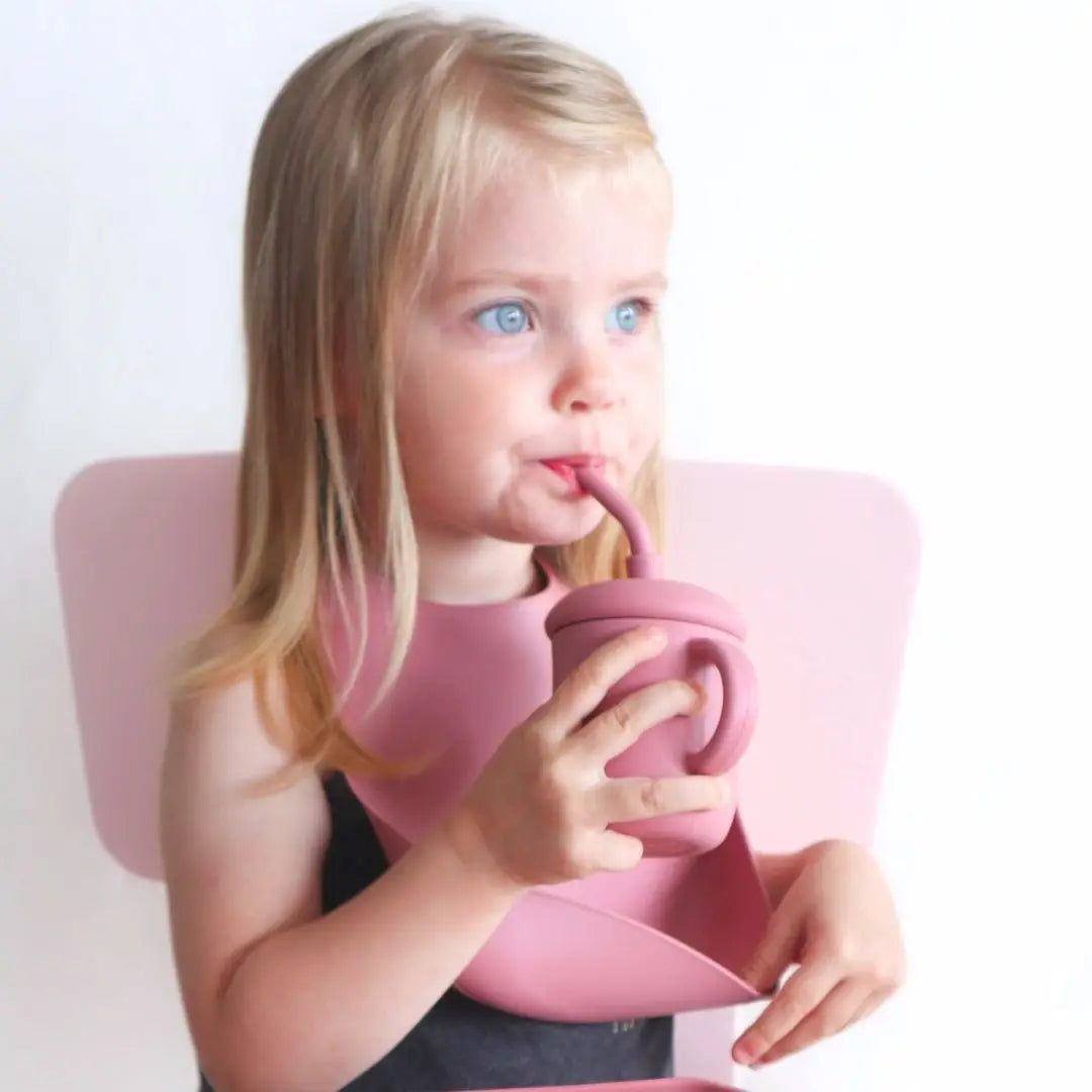 Silicone Bib - Almond