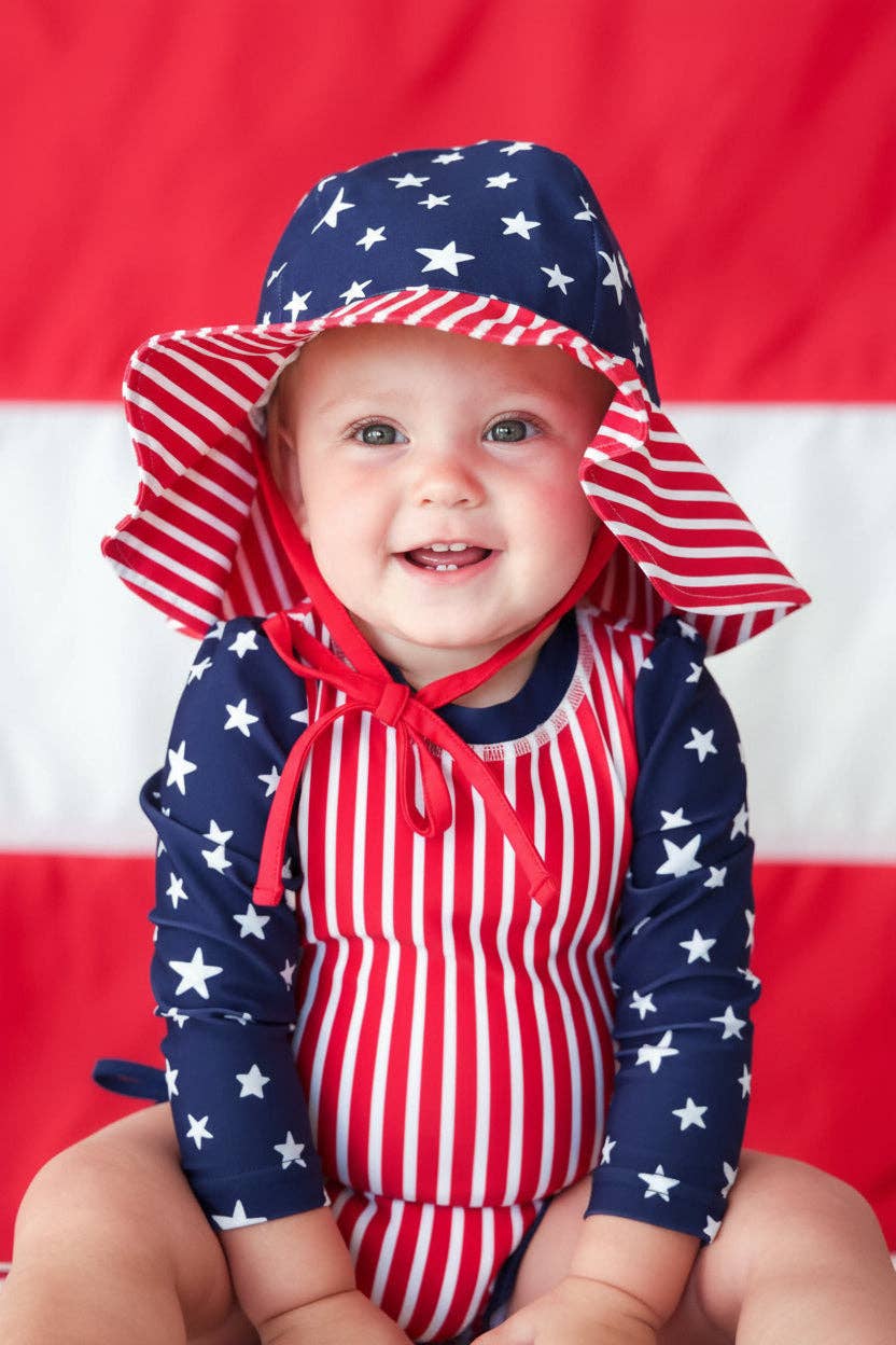 Printed Sun Hat | Stars & Stripes Party