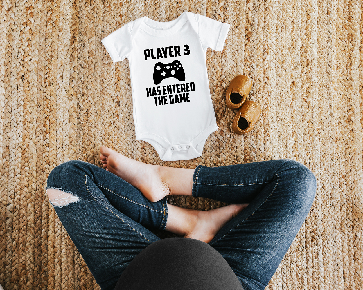 Player 3 Has Entered the Game Pregnancy Announcement Onesie