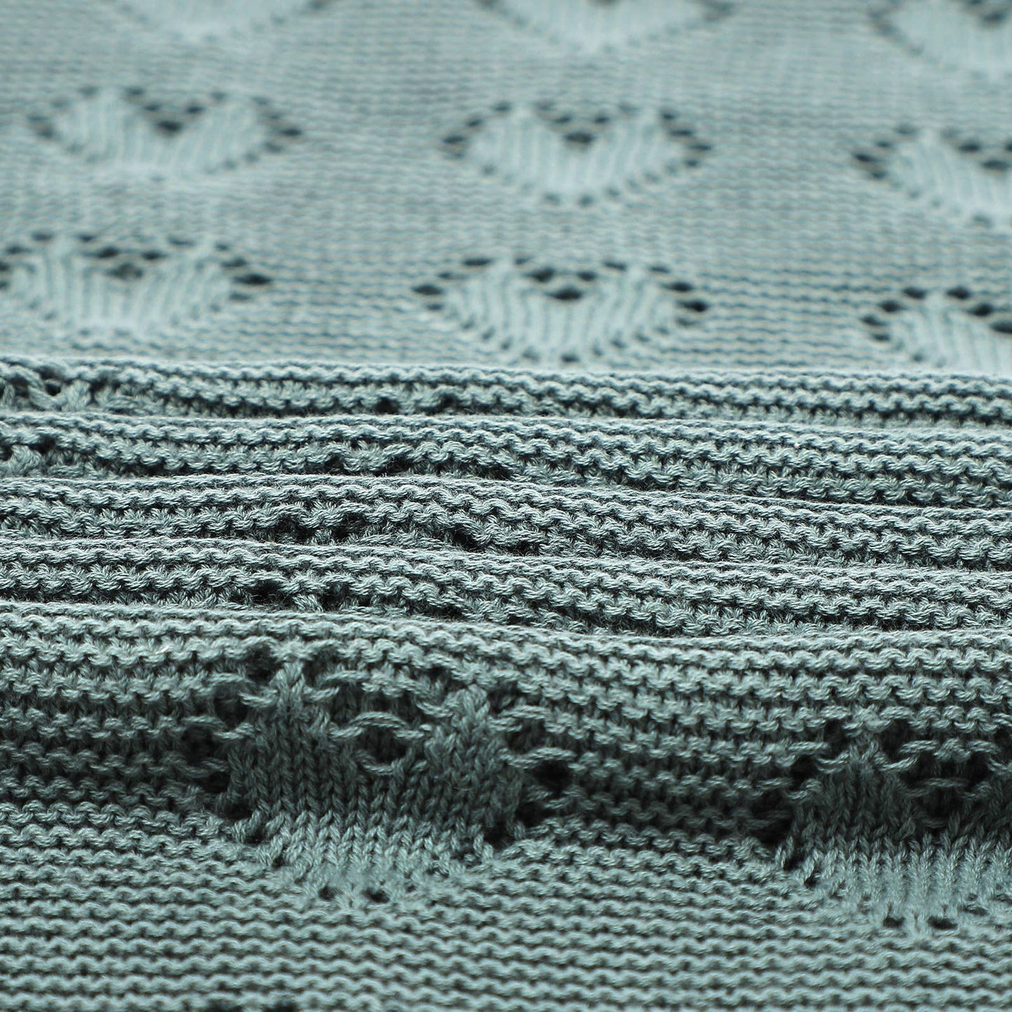 100% Luxury Cotton Receiving Swaddle Baby Blanket - Heart
