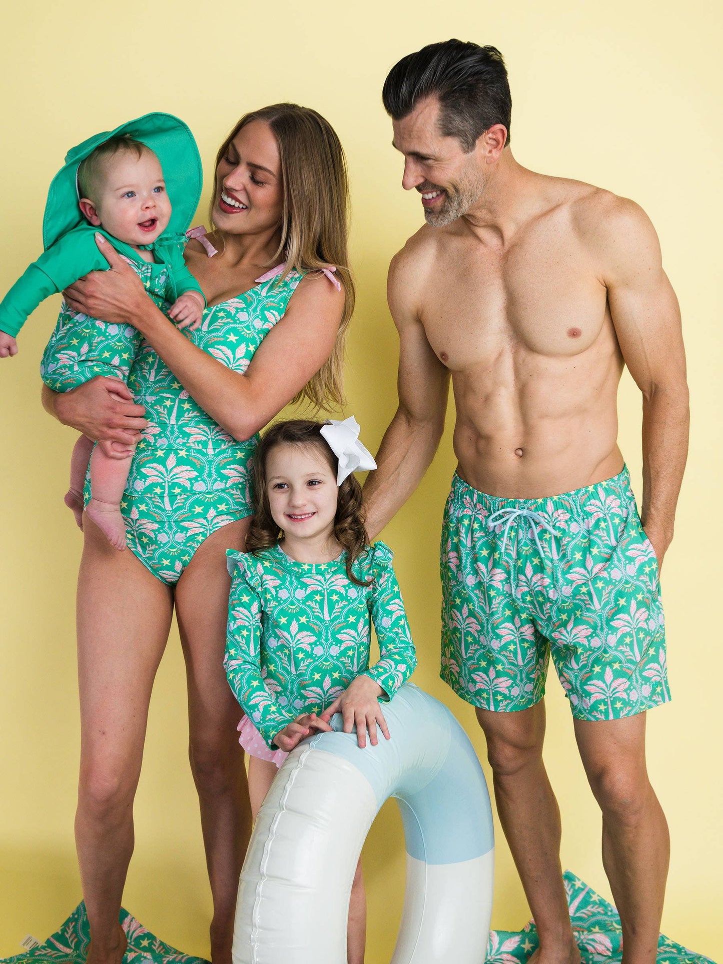 Baby Boys Coconut Cabana Long Sleeve One Piece Rash Guard Swimsuit