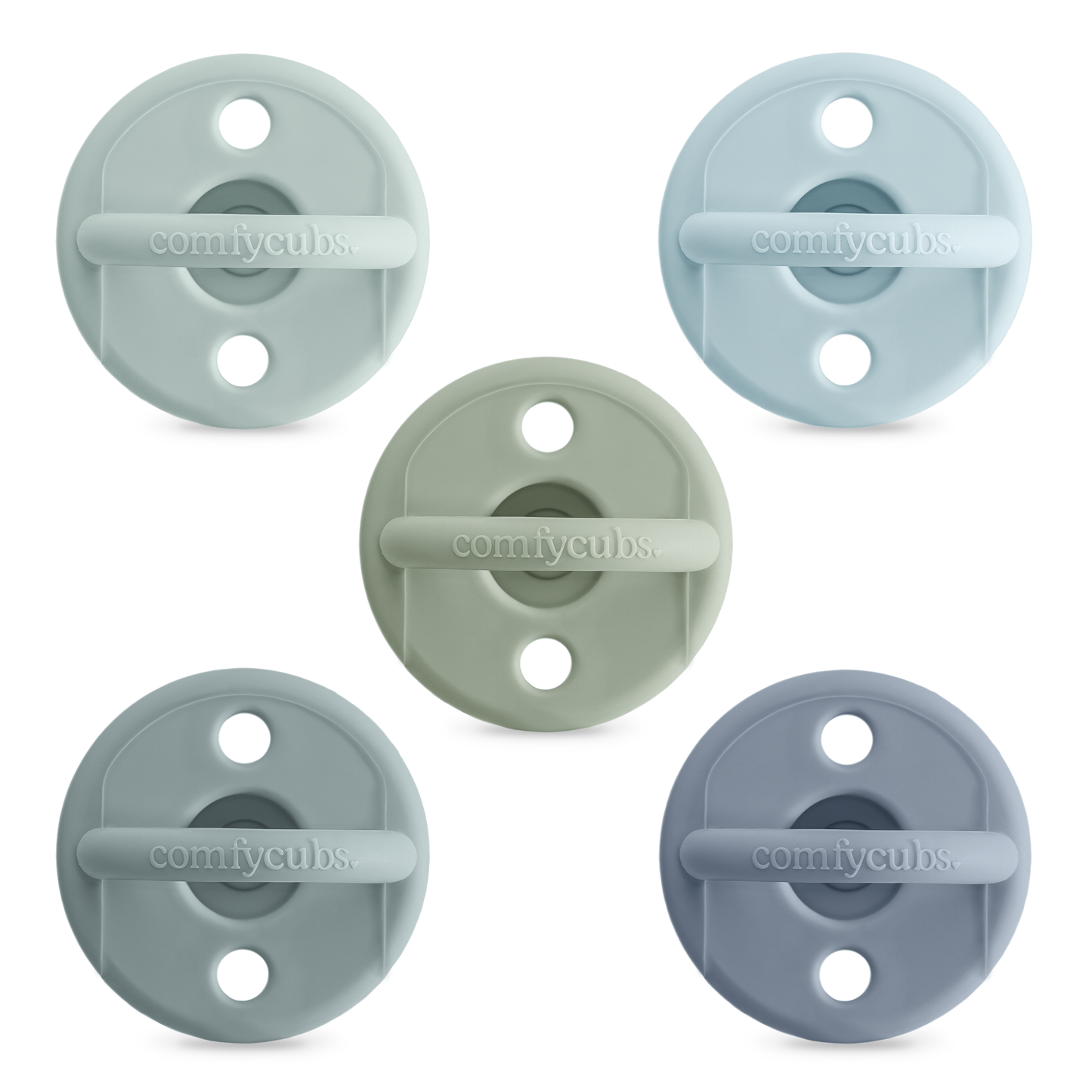 Pacifiers, Pack of 5 by Comfy Cubs