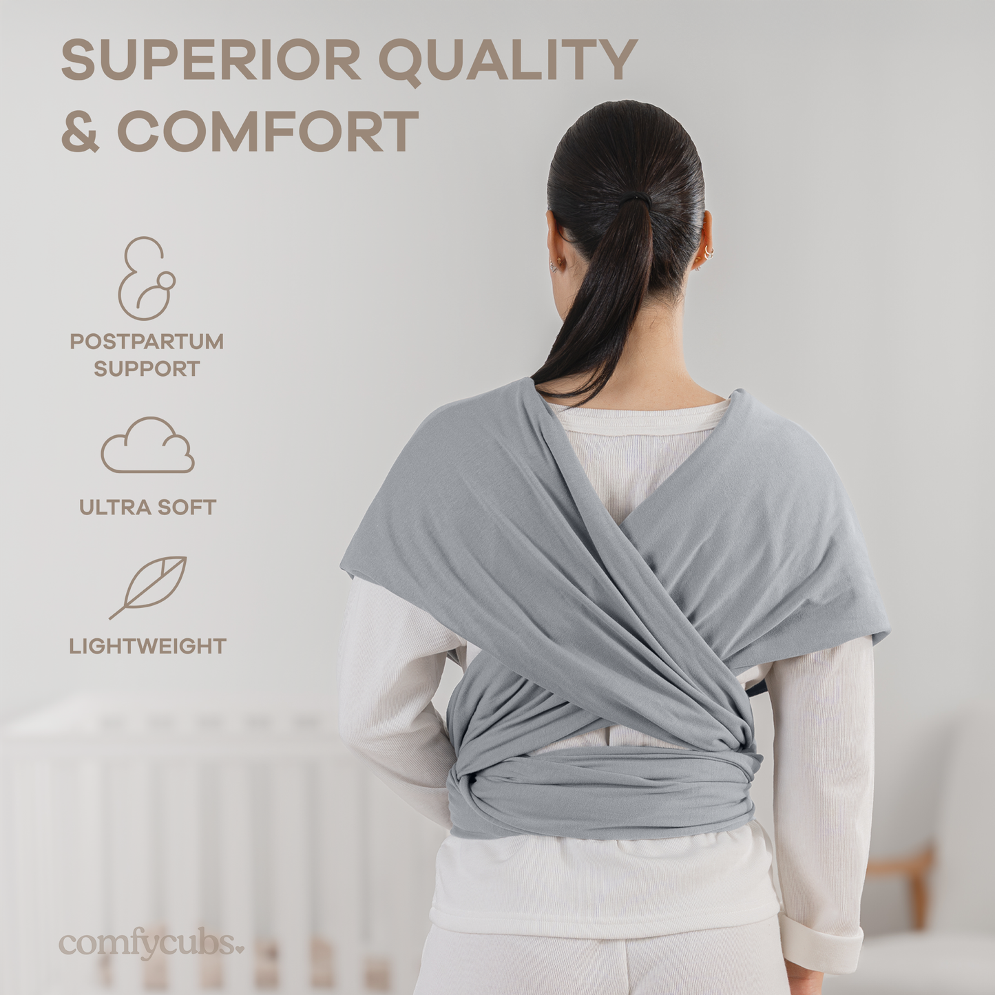 Baby Wrap Carrier by Comfy Cubs