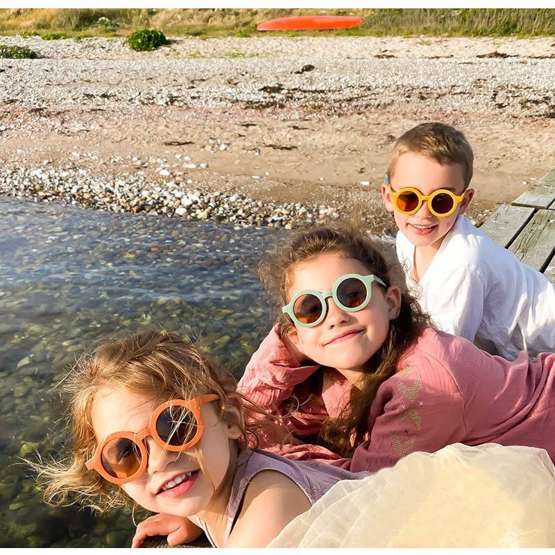 Kids Sunglasses - Pink (Round)