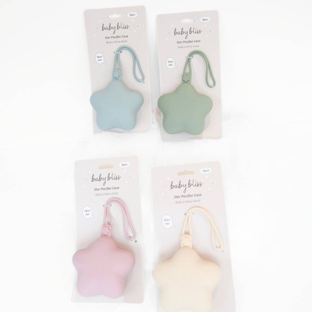 Star Pacifier Holder Case - Sage