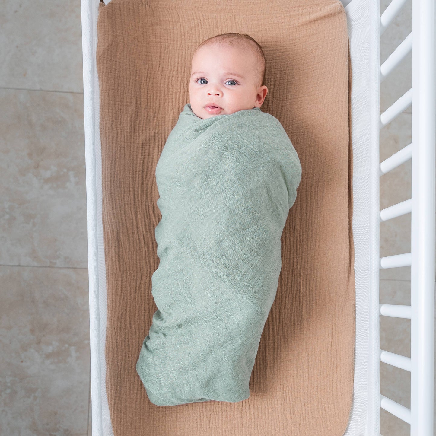 Baby Muslin Swaddle Blankets,  Pack of 1 & 2 by Comfy Cubs