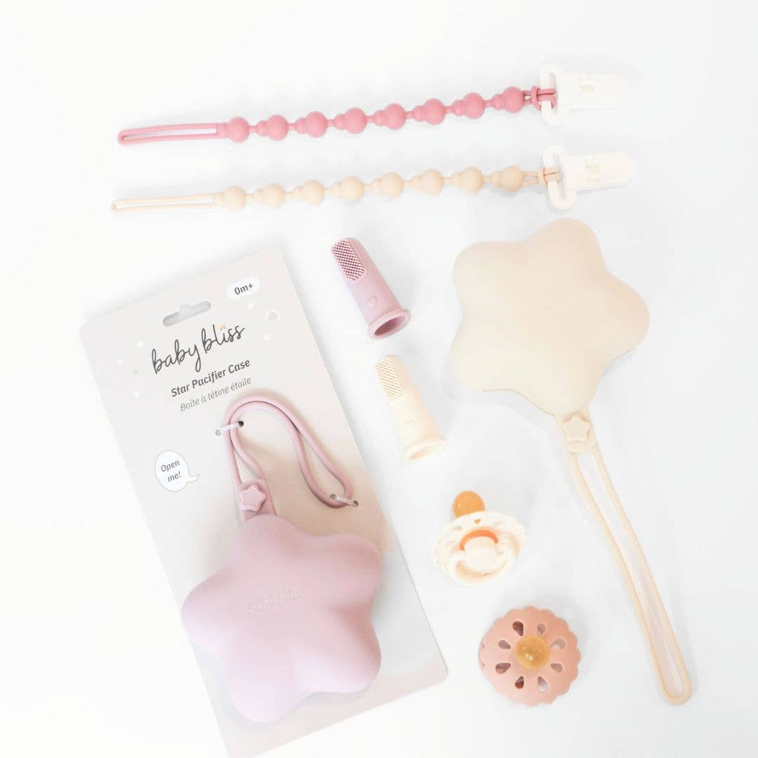 Star Pacifier Holder Case - Dusty Teal