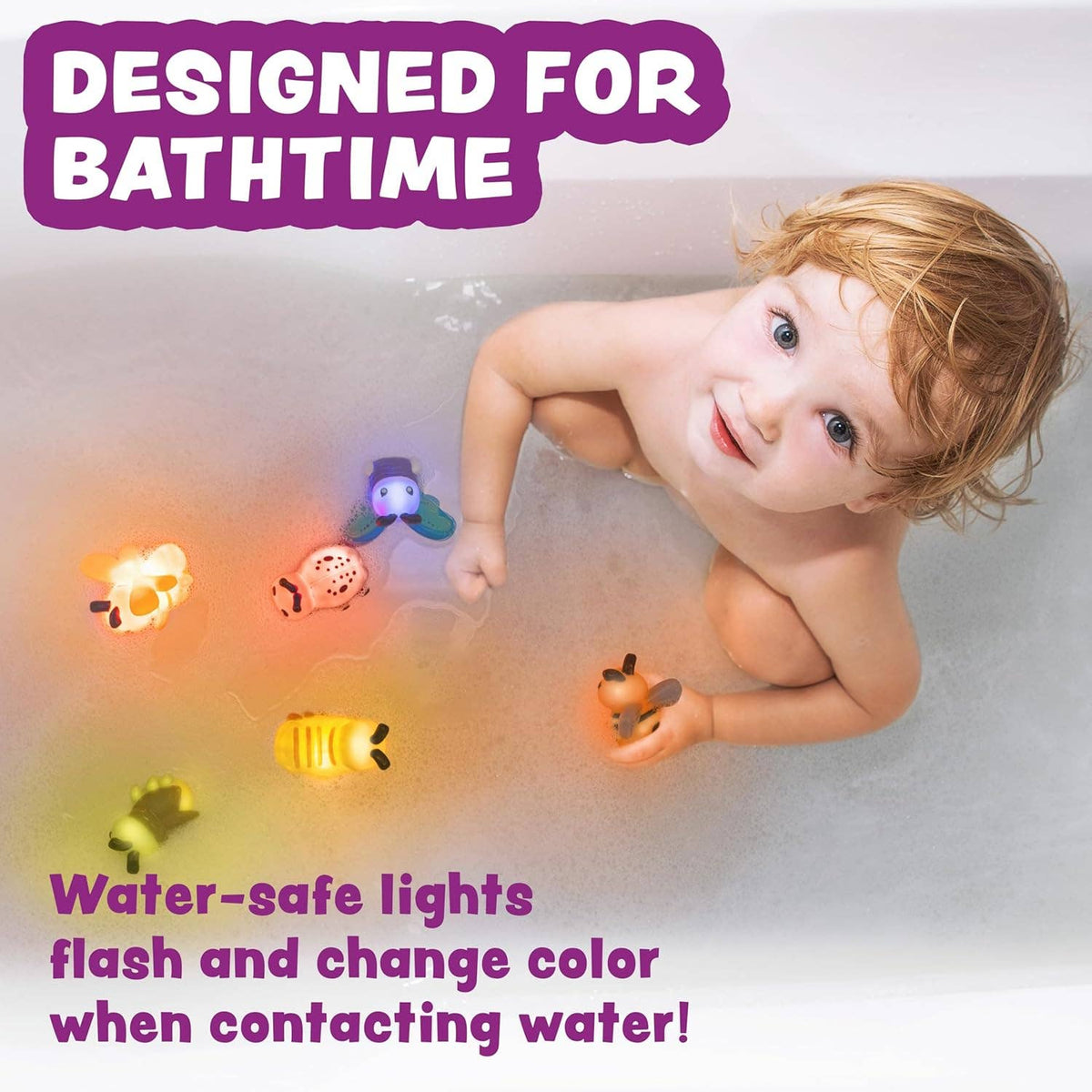 Tub Works® Bugs™ Light Up Bath Toys, 6 Pack