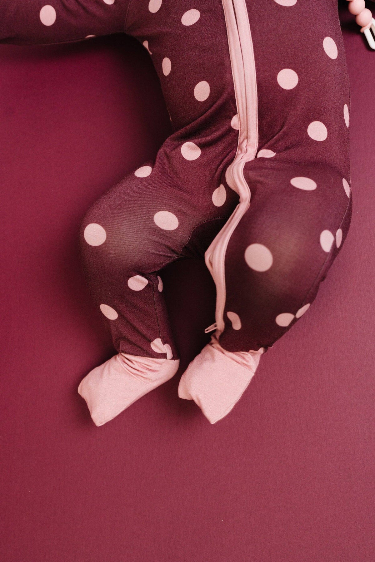 Mulberry Polkadot Bamboo Sleeper