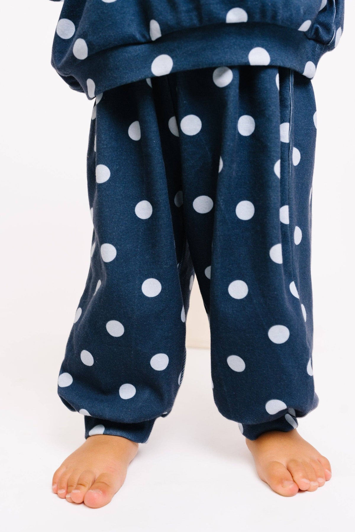 Navy Polkadot Sweatsuit