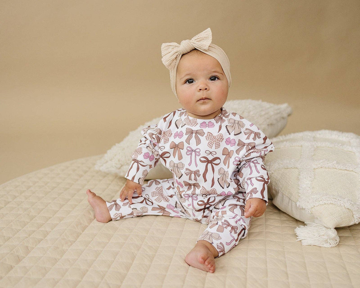 Jogger Set | Mocha Bows