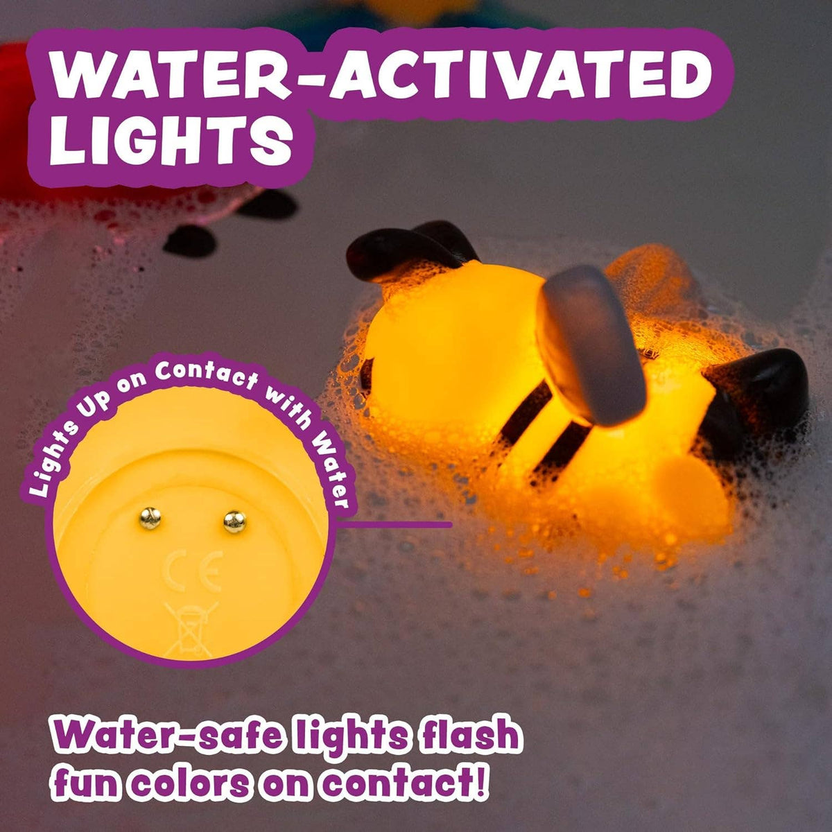 Tub Works® Bugs™ Light Up Bath Toys, 6 Pack