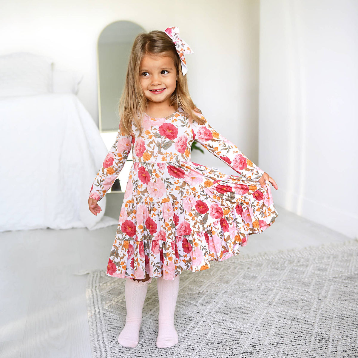 Felicity SWING DRESS Floral Bamboo Kids Outfit