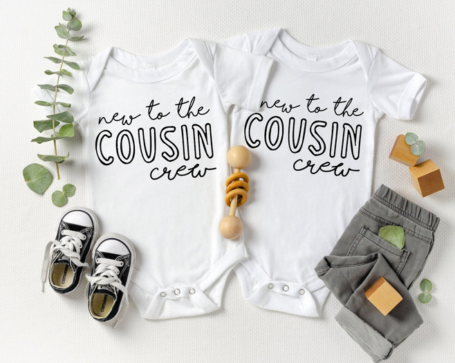 New to the Cousin Crew Pregnancy Announcement Onesie