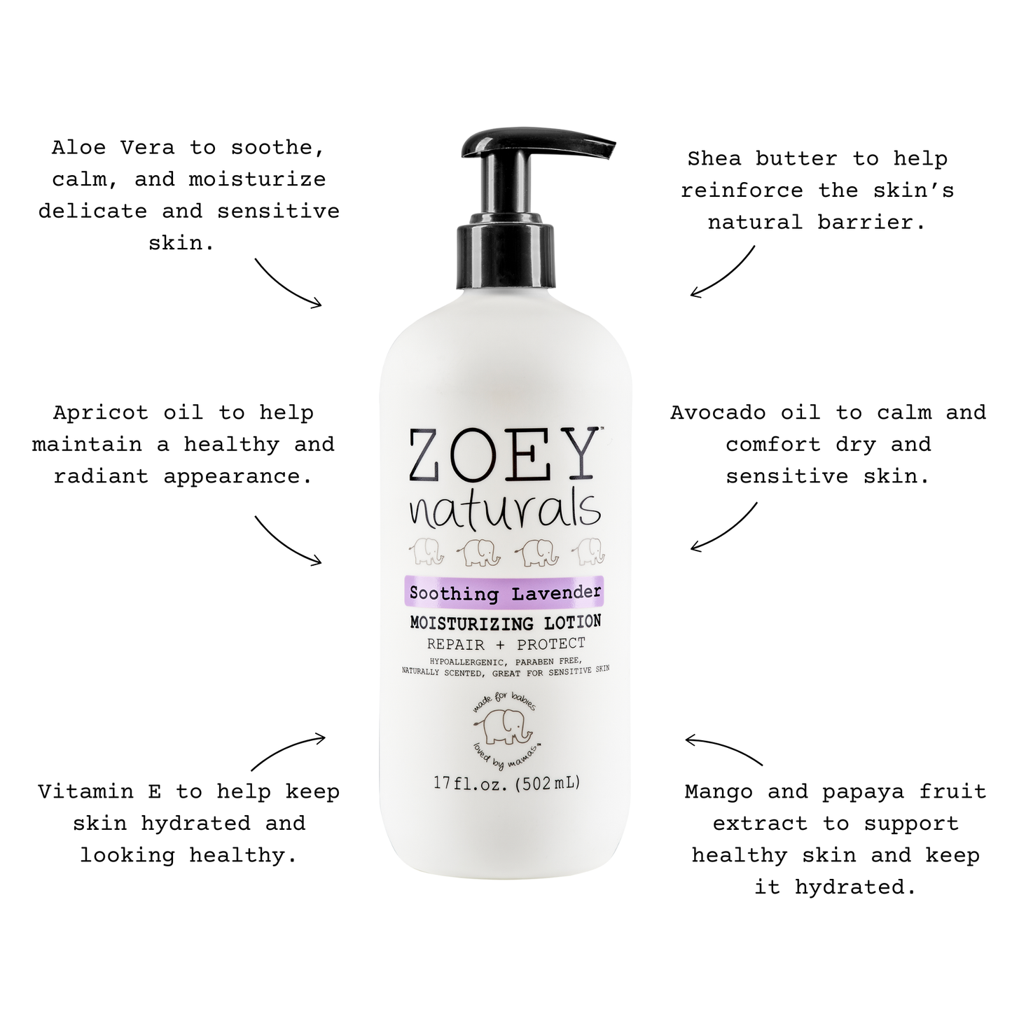 Soothing Lavender Moisturizing Lotion - 17oz