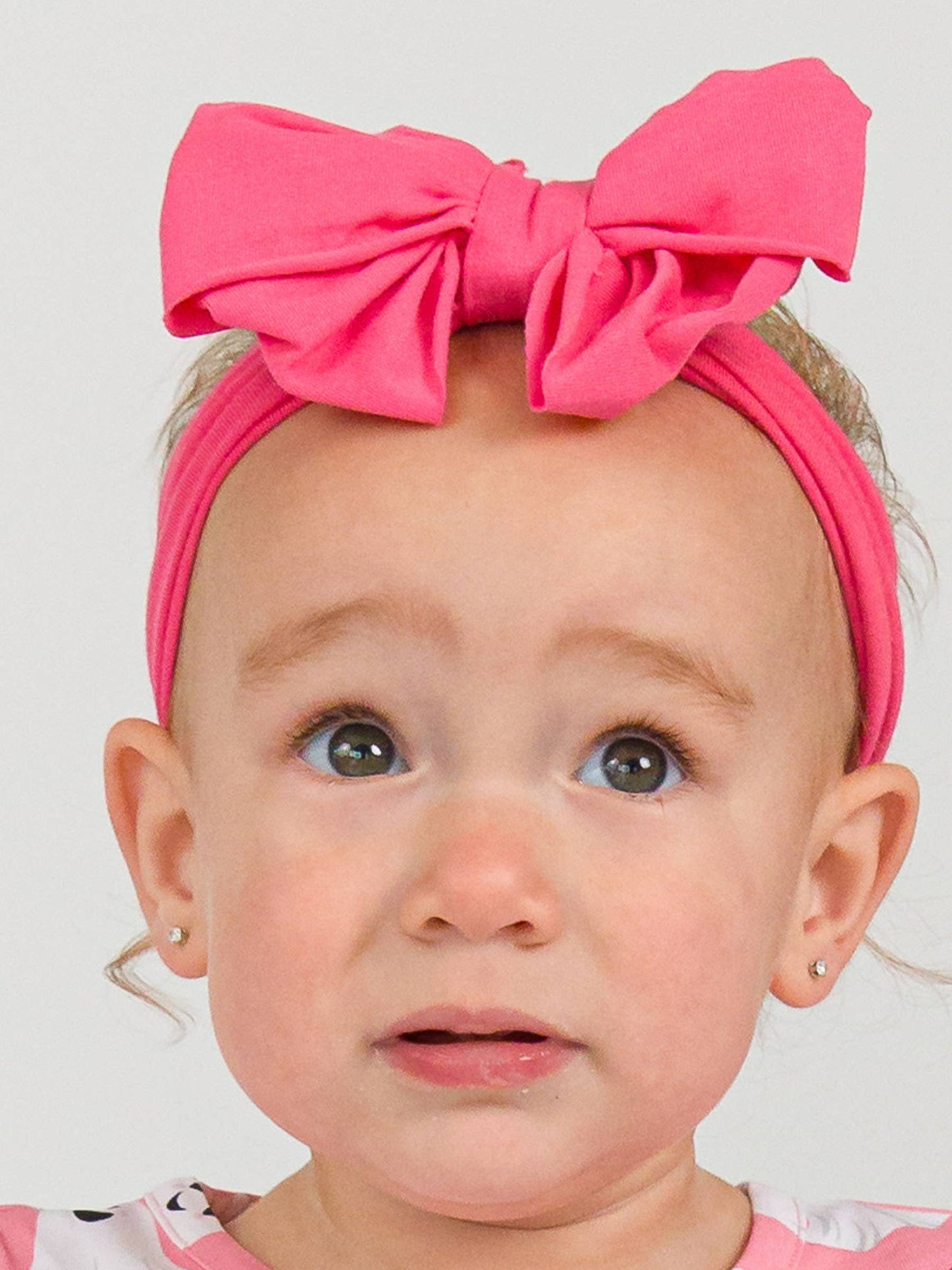 Girls Hot Pink Big Bow Headband