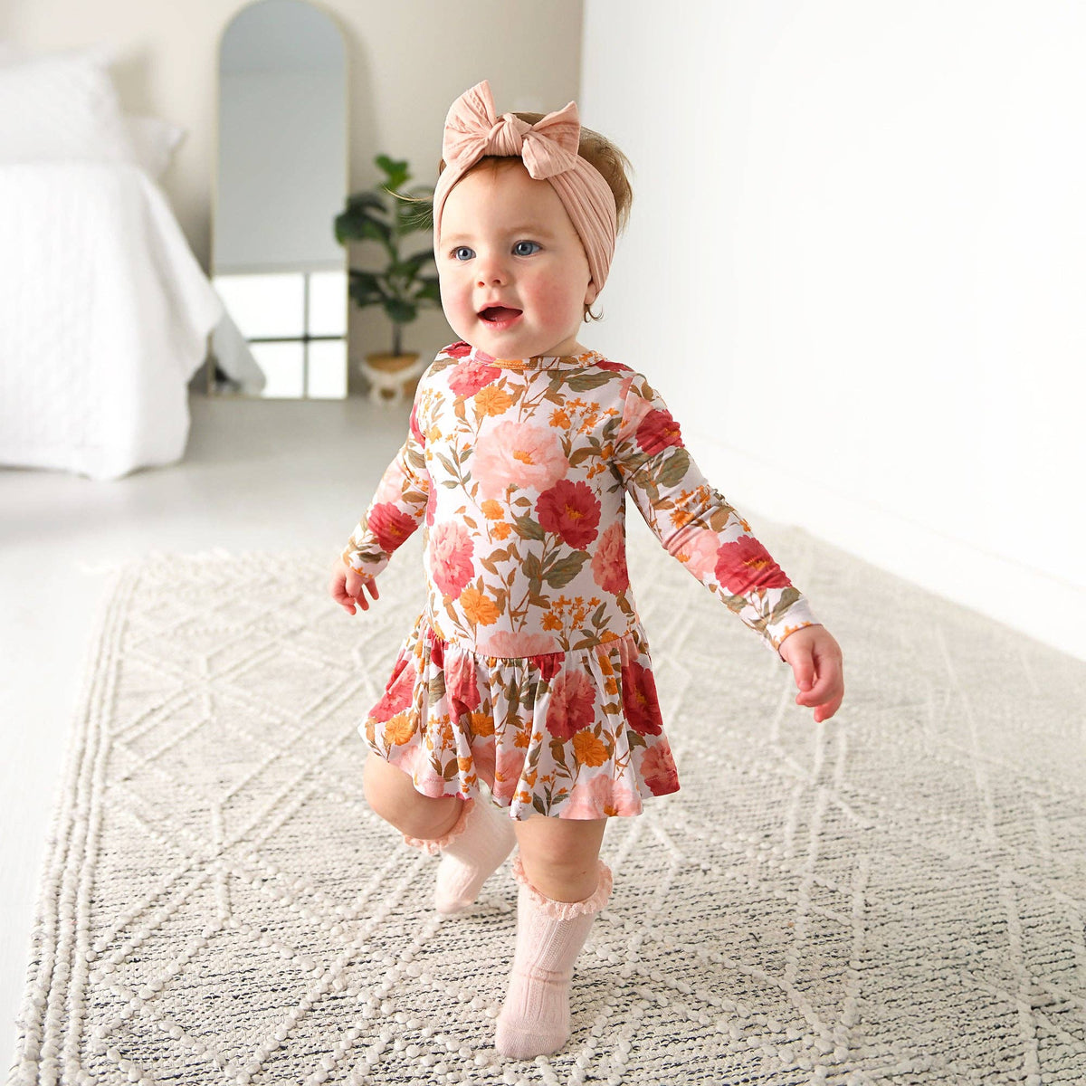 Felicity TUTU Bamboo Floral Baby Clothing Dress Outfit