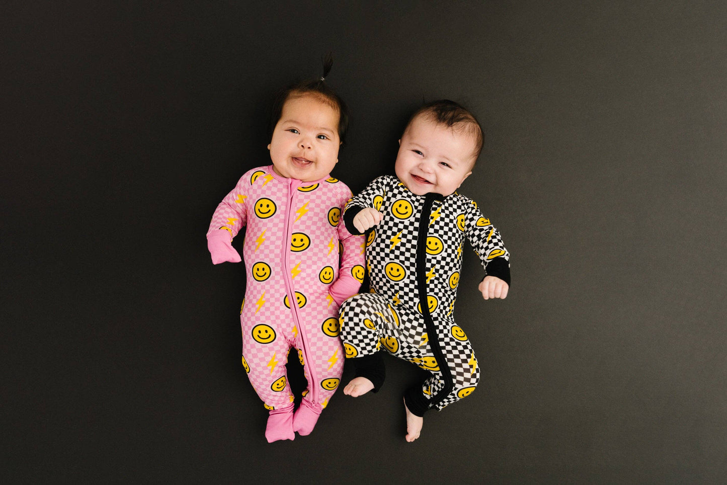 Pink Bolt Check Bamboo Sleeper