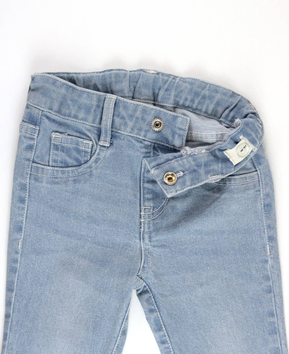 Girls Light Wash Skinny Jeans