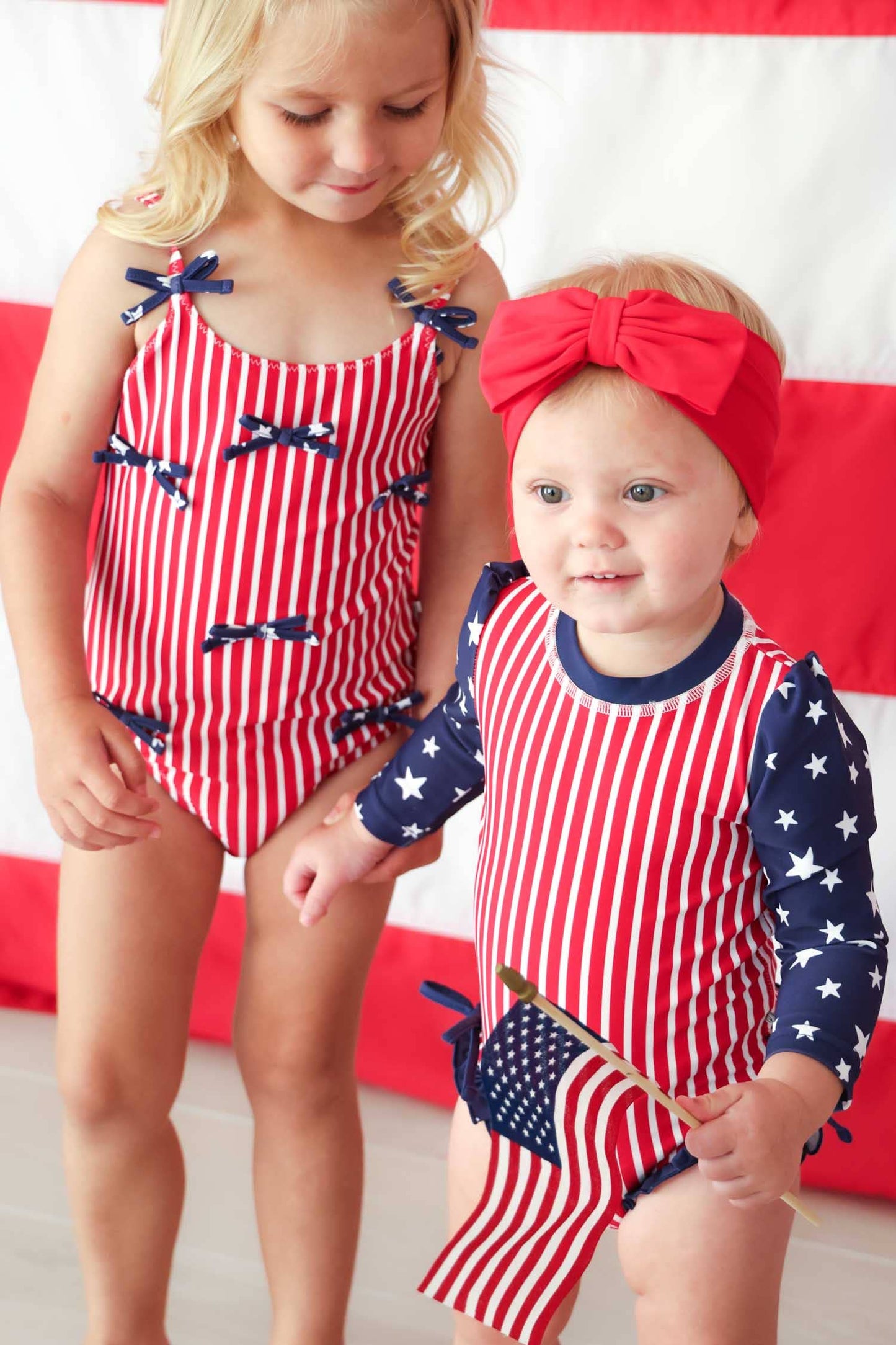 Swim Bow | Sparkler Red