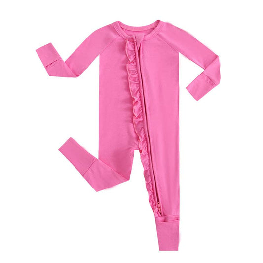 Perfectly Pink Ruffled Romper NICU Going Home Outfit