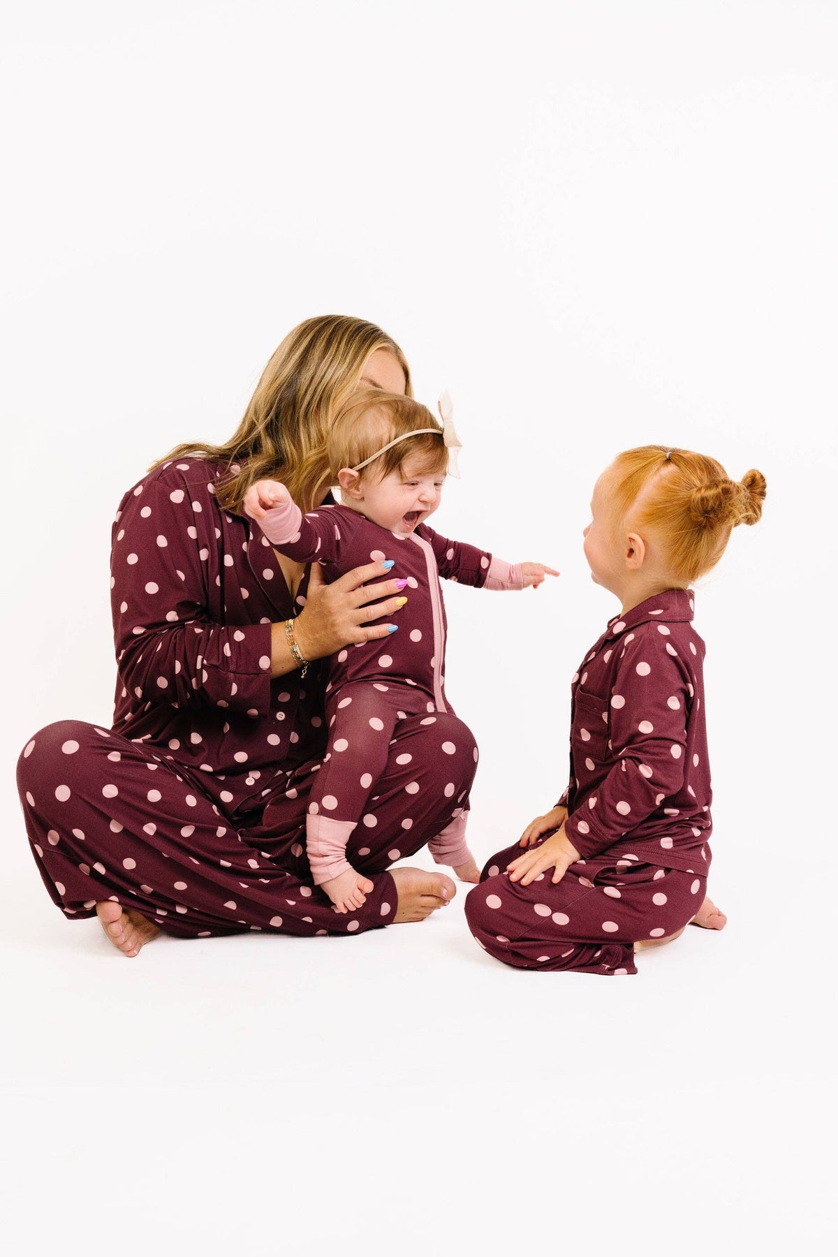 Mulberry Polkadot Bamboo Sleeper