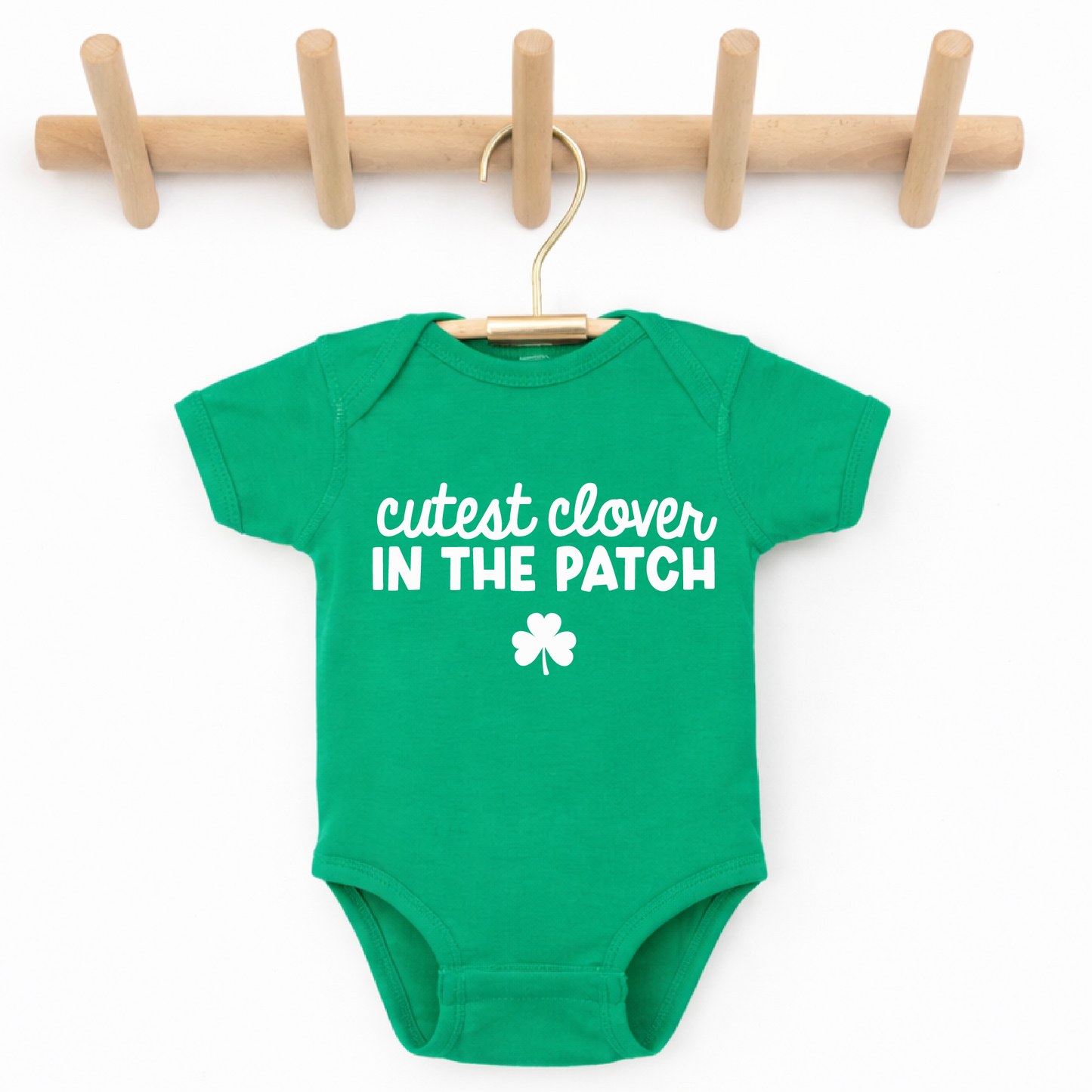 St. Patrick's Day Cutest Clover Baby Bodysuit or Tee