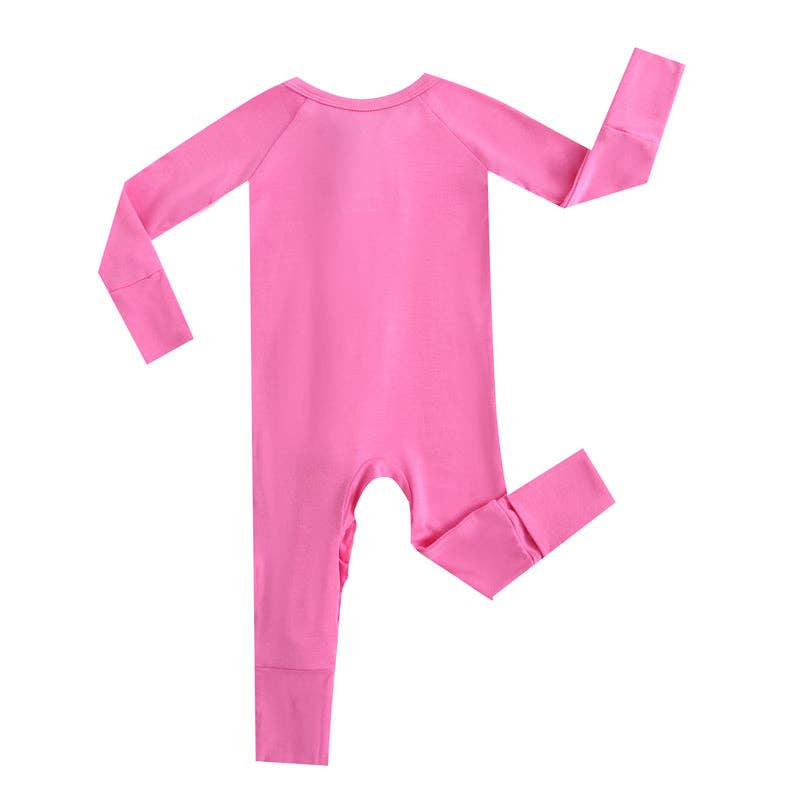 Perfectly Pink Zip Baby Clothing 1-piece Romper Baby Outfit