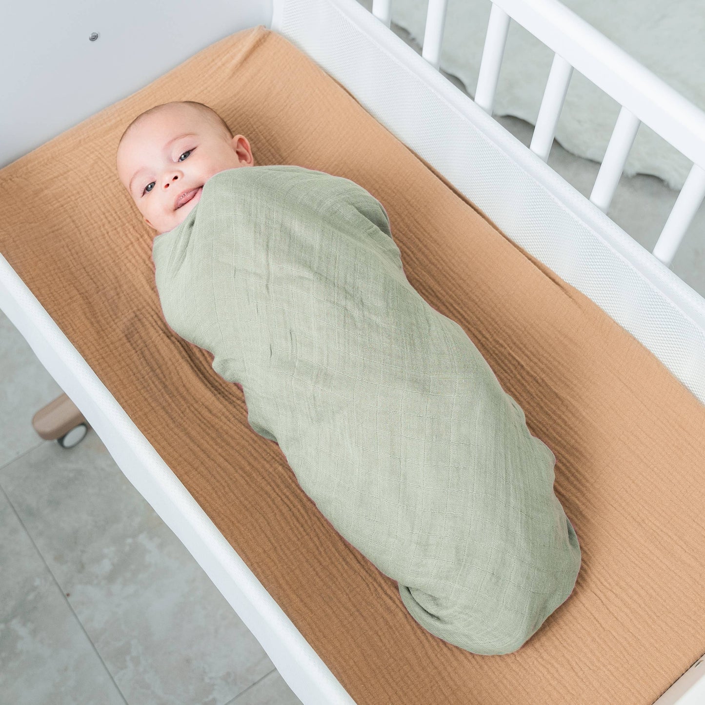 Baby Muslin Swaddle Blankets,  Pack of 1 & 2 by Comfy Cubs