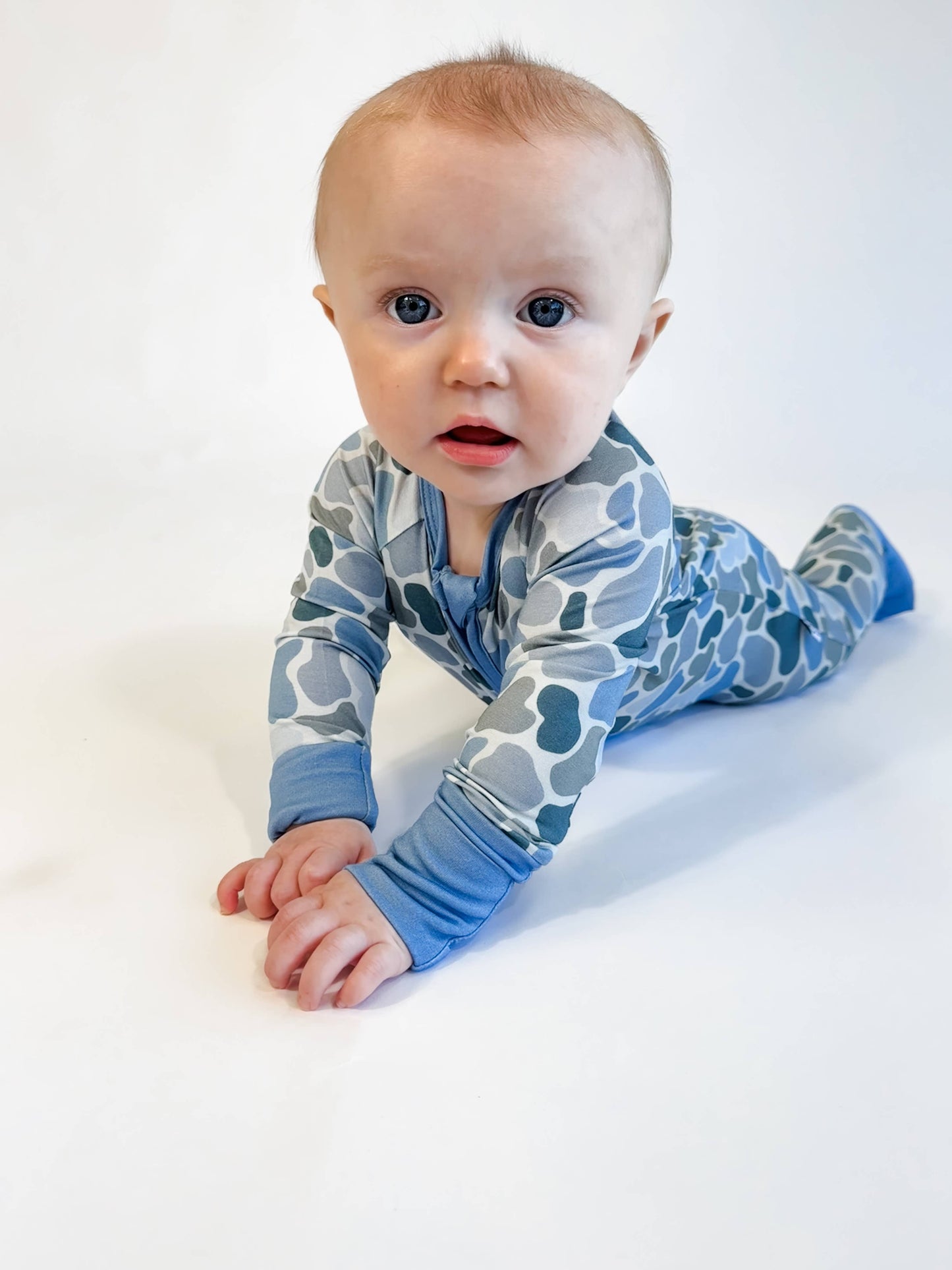 Watercolor Camo - Convertible Zip Pajamas