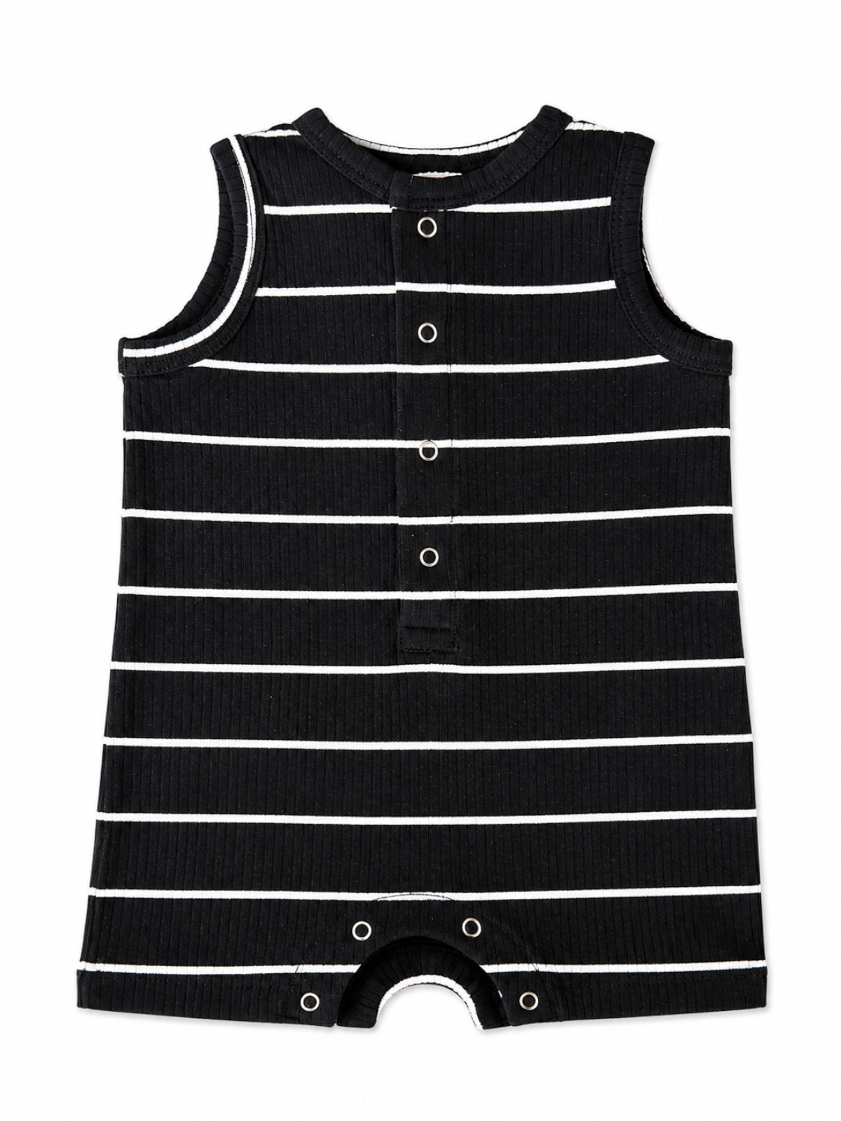 Black/White Stripe / Ribbed Shortie