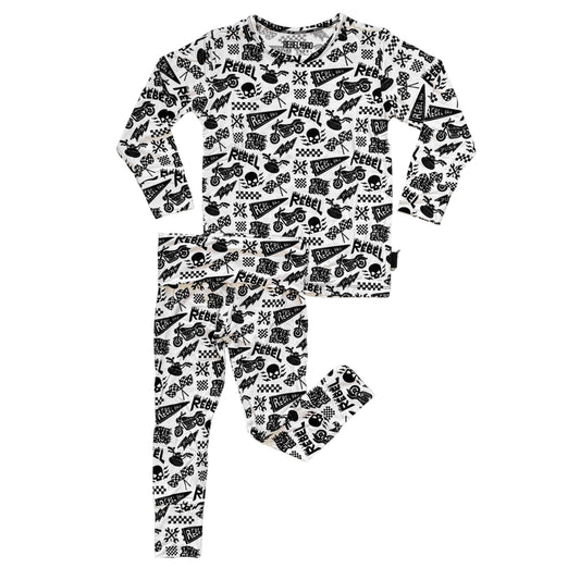 Bamboo Two Piece Set in Live Fast