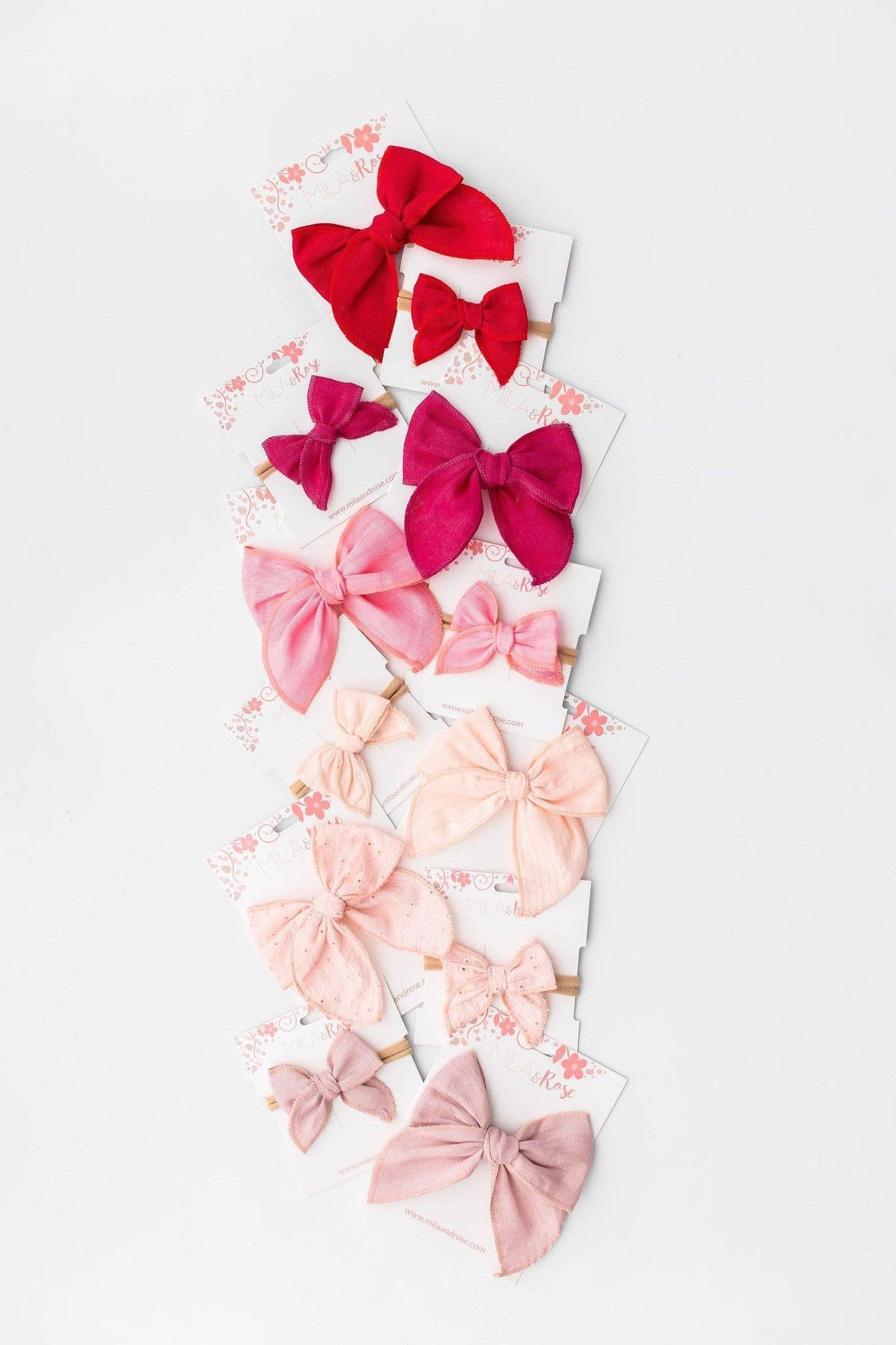 Classic Hair Bow - Petal Pink