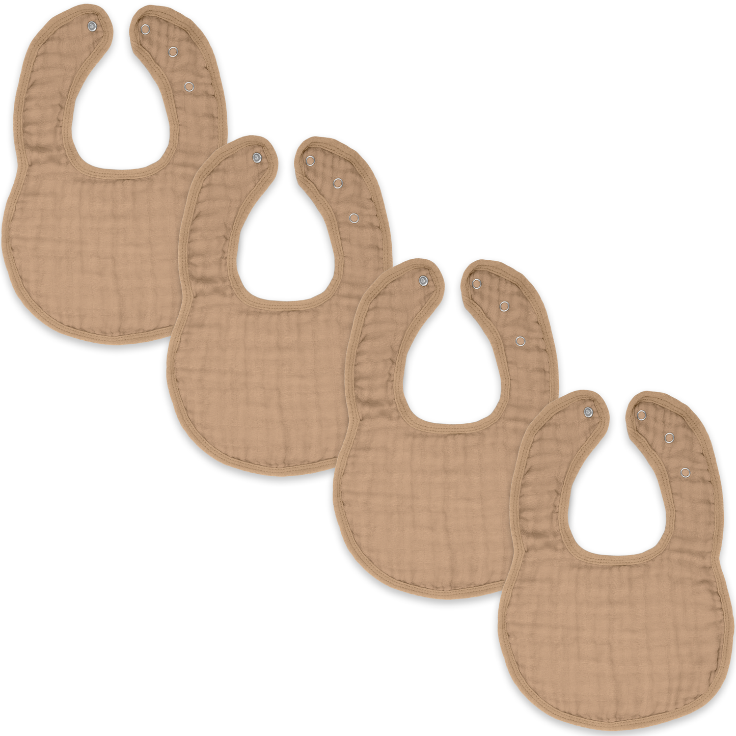 Muslin Cotton Baby Bibs Adjustable Size by Comfy Cubs