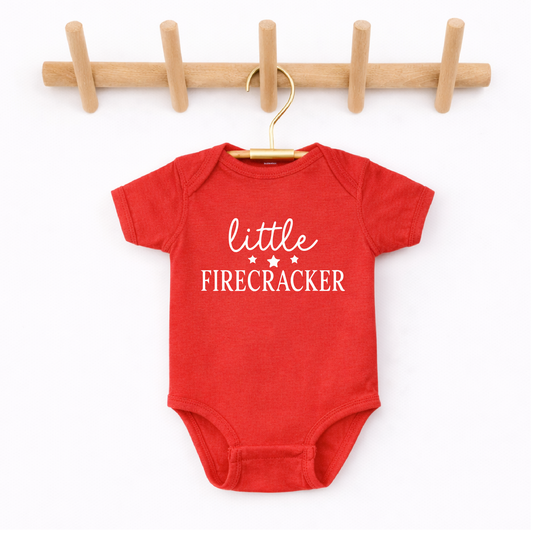Fourth of July Infant Onesie, Little Firecracker Outfit