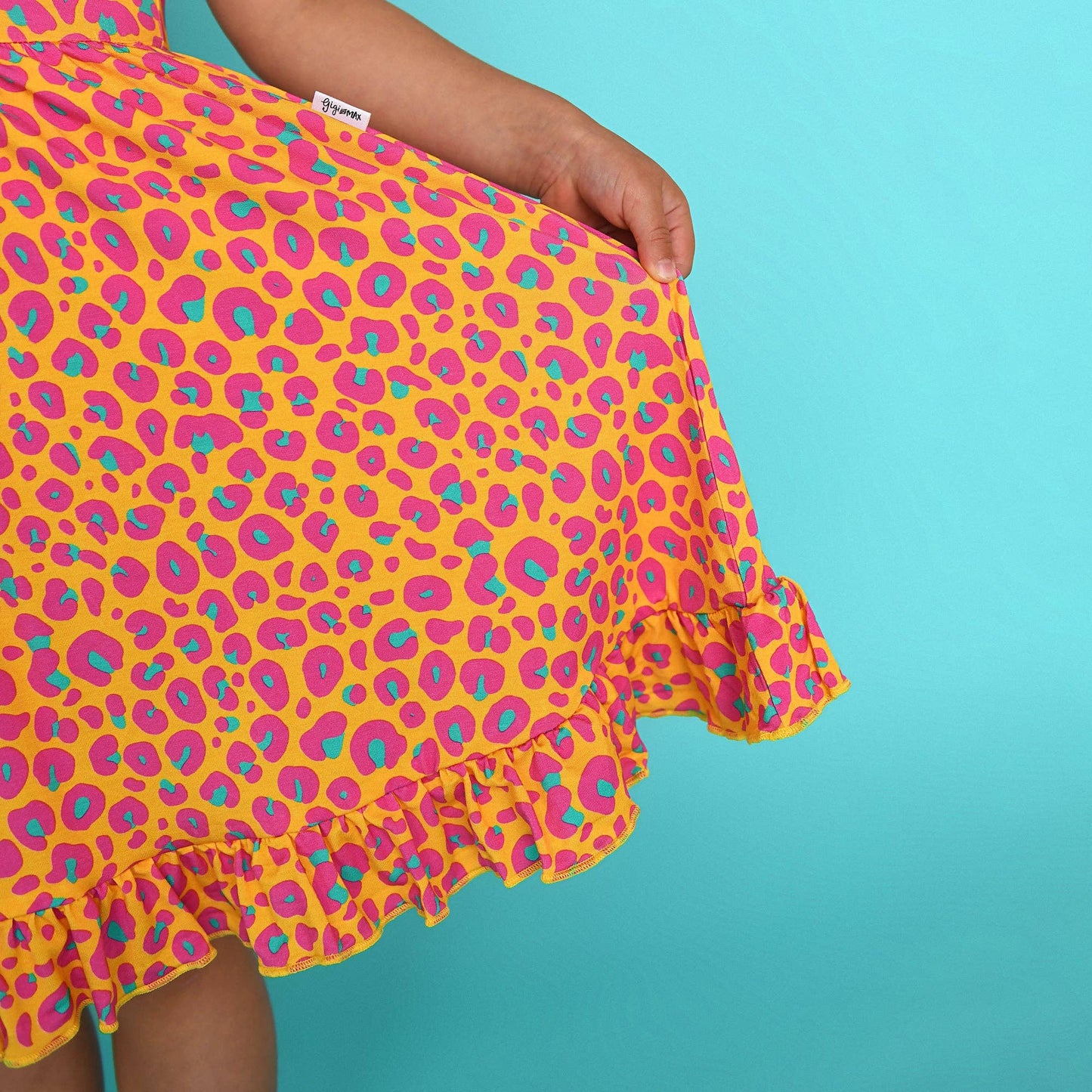 Kelly Leopard TANK TWIRL DRESS Bamboo Kids Outfit