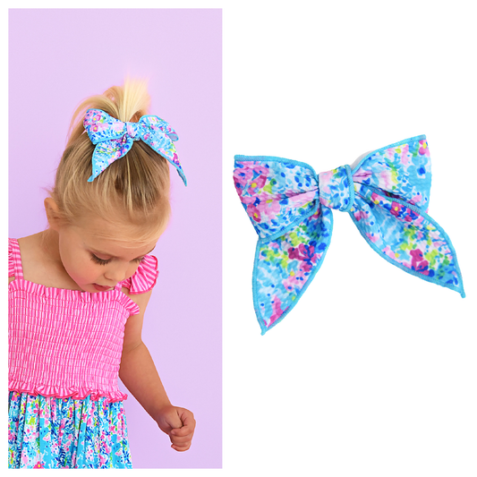 Ella CLIP BOW Baby Toddler Floral Hair Accessories