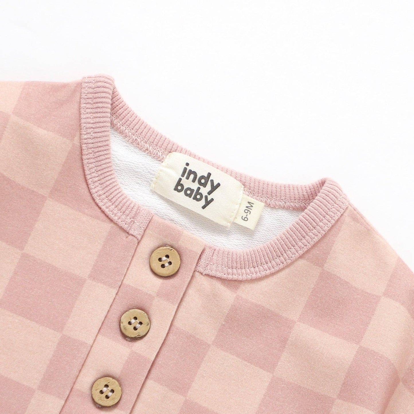 Summer Romper - Blush Check