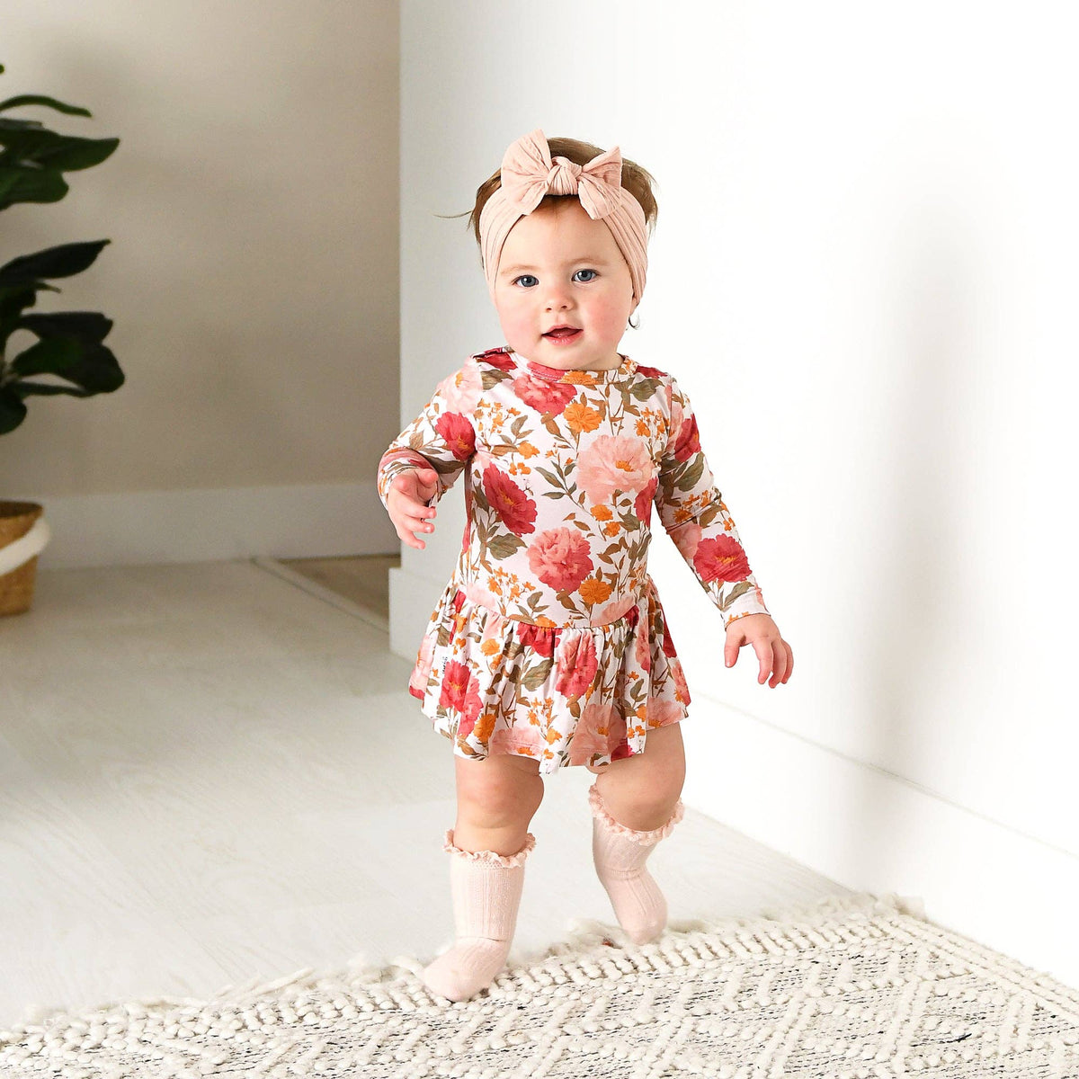 Felicity TUTU Bamboo Floral Baby Clothing Dress Outfit