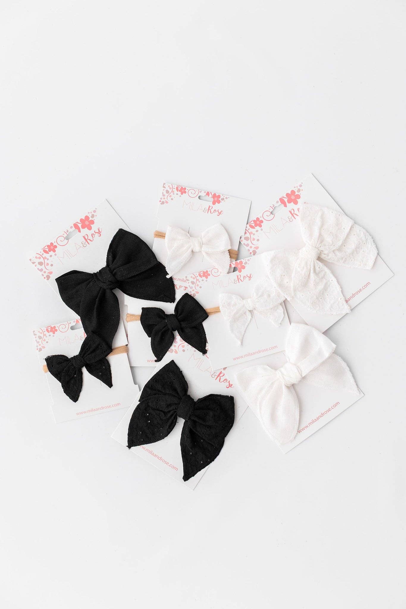 Classic Hair Bow - White