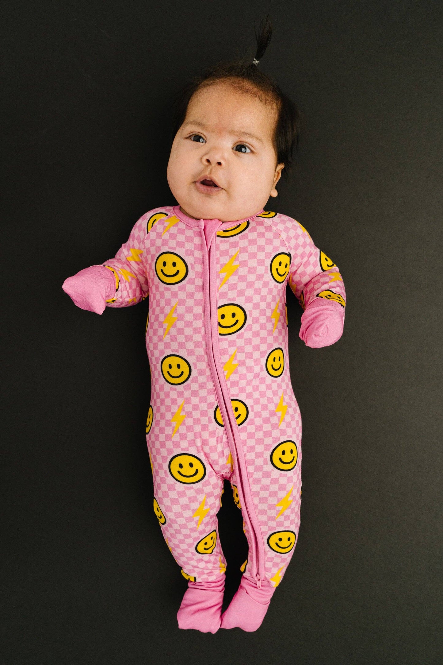 Pink Bolt Check Bamboo Sleeper