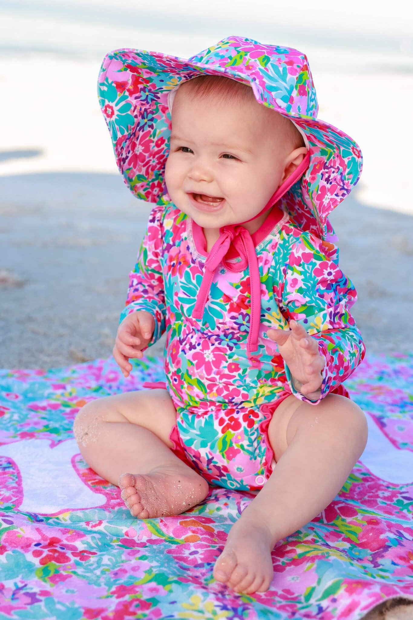 Printed Sun Hat | Petal Splash