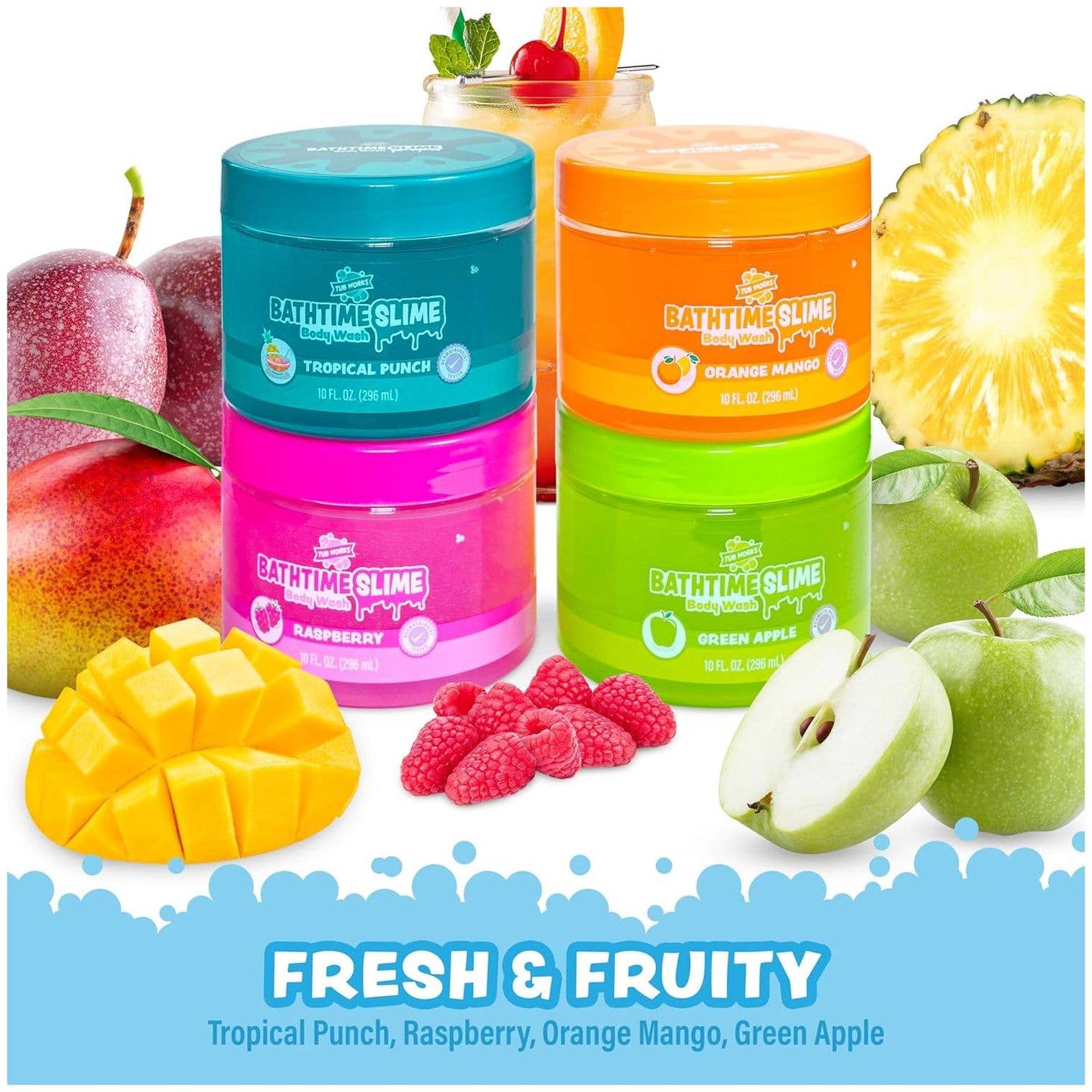 Tub Works® Bath Slime Kids Body Wash, Limited Edition Colors